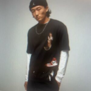 Jordan Black and White Short Sleeve Tee